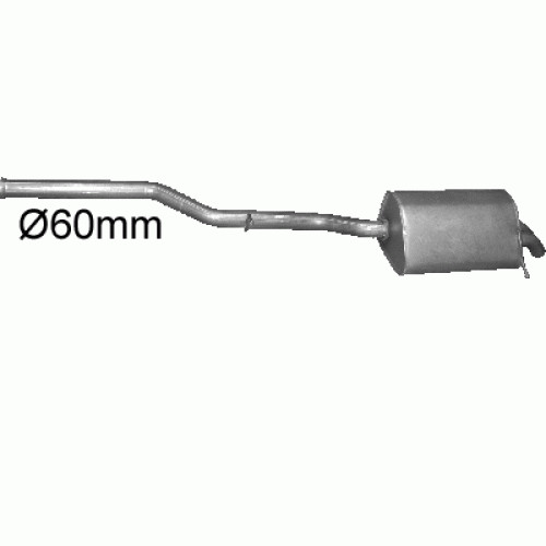 Endtopf auspuff für - endtopf, mercedes