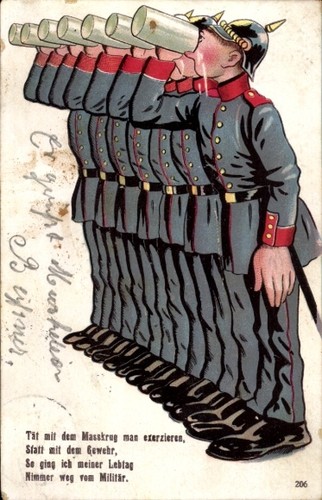 Deutsche soldaten trinken - ak,