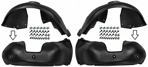 Radhausschale clips vorne - radhausschale,