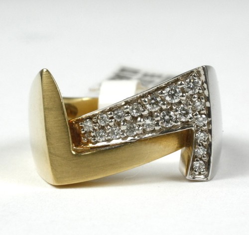 Ring 585 gelb weißgold - ring,