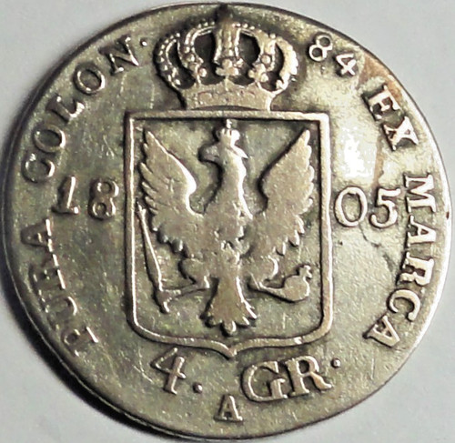 Preussen groschen 1805 a - 4,