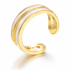 Damen offener ring goldfarben - damen,