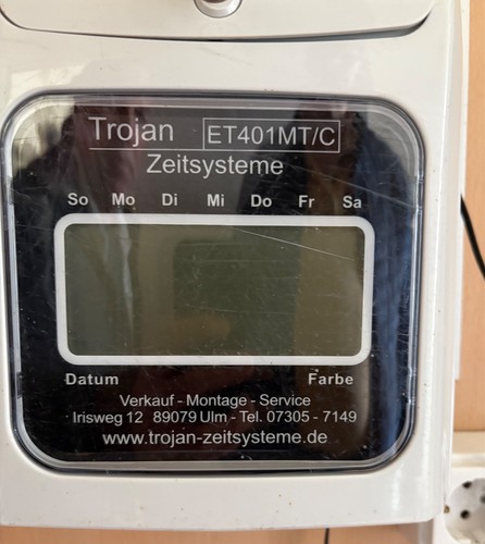 Trojan et401mt zeiterfassung - trojan, et401mt/c