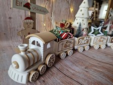 Großer weihnachtszug deko - großer, deko-set