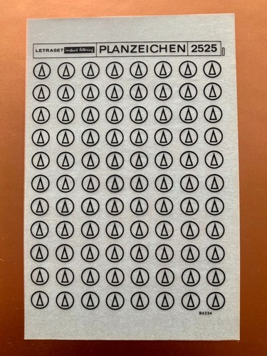 Letraset planzeichen 2525 - letraset,