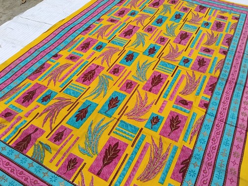Blumen tagesdecke gelbgold - blumen,