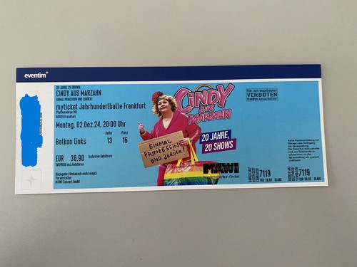 Ticket cindy aus marzahn - ticket,