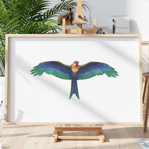 Adler vogel schablone malen - adler,