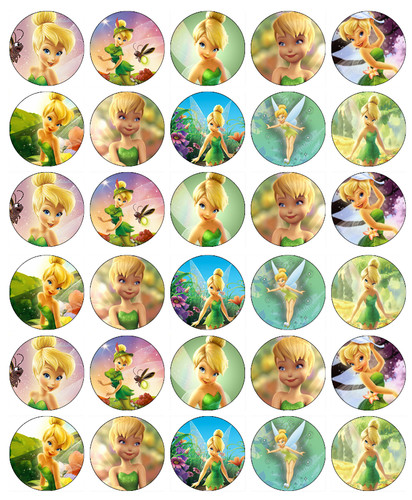 30x tinkerbell disney cupcake - 30x,