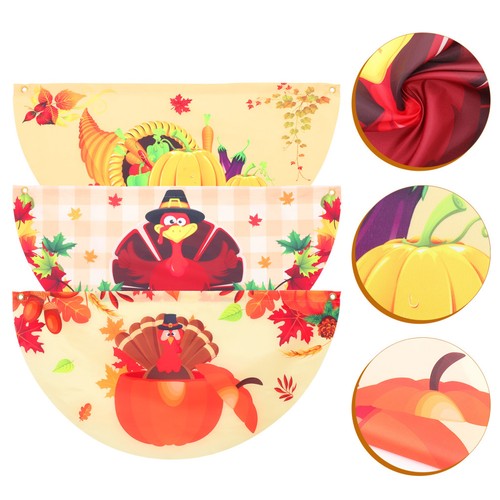 3pcs thanksgiving garden fan - thanksgiving,