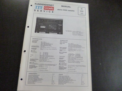 Original service manual - original,