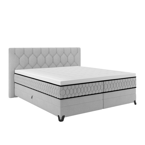 Boxspringbett silber mit - silber,