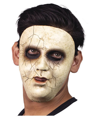 Schaurige puppe halbmaske für - schaurige,