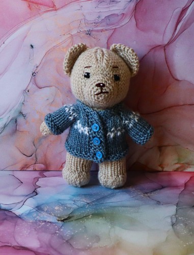 Bär teddy gestrickt - bär,, teddy,