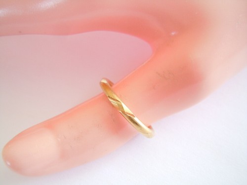 Vintage bandring ring - vintage,