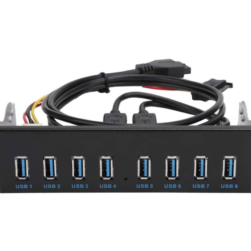 Usb front panel 8 ports - front,