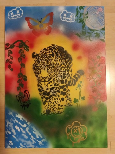 Graffiti kunst 41x70 - 41x70, cm
