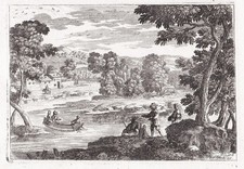 River landscape boat boot - landscape,