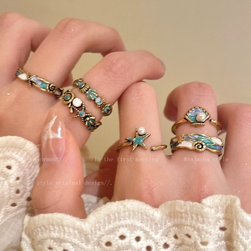 Vintage für seestern - , ring