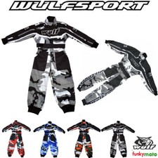 KINDER KARTANZUG OVERALL Motocross Off-road Dirt MX Wulf Motorrad Rennen Anzuge