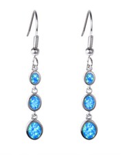 E08 Ohrringe Tropfen 3 Kreise