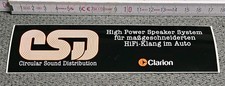 Clarion CSD  - Aufkleber /