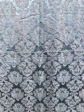 Brokatvorhang, helles blau