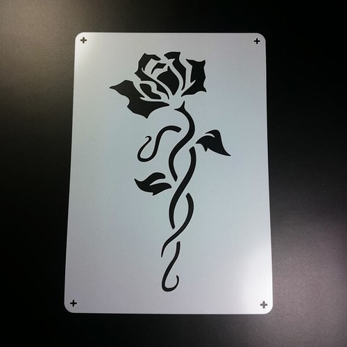 Schablone rose blätter - schablone,