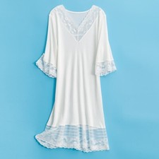 Damen Seidenmischung Kleid