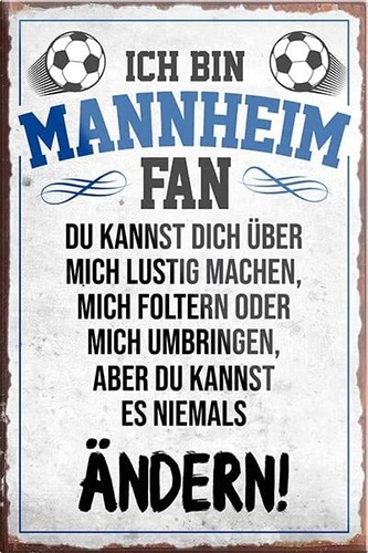 Mannheim fan magnet fußball - "mannheim, fan"