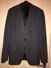 Selection by s.Oliver Firenze Fitted Herren Sakko Dunkelgrau Gr. 98