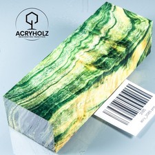 2085 Pappel Maser | 120x40x30 | Griffblock stabilisiert | ACRYHOLZ | Messergriff