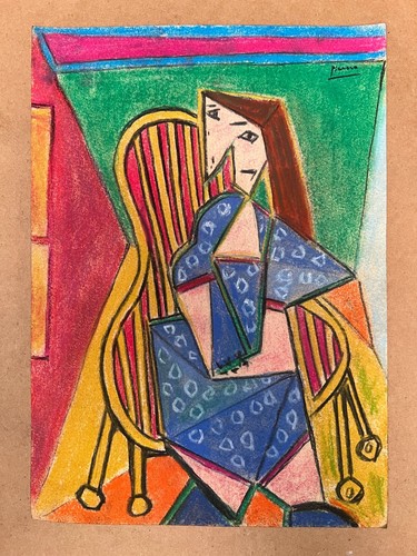 Pablo picasso zeichnung auf - pablo,