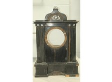 U11b)  Biedermeier Holz Uhrengehäuse Wieneruhr Hausuhr Tischuhr um 1830