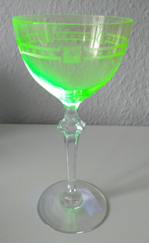 Jugendstil uran glas weinglas - jugendstil,