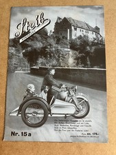 original Vorkrieg Werbung Prospekt Steib Seitenwagen Beiwagen 1936 1937 4097-11