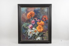 N92G57- Gemälde Blumen Gouache sign. F. Stammhammer 