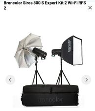 Studio Blitzanlage Broncolor Siros 800 S 2er Kit Profi Highspeed Fotografie