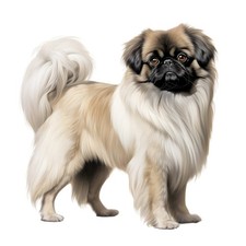 6x stickers Pekingese car
