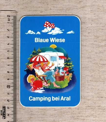 Aufkleber sticker blaue - blaue, wiese
