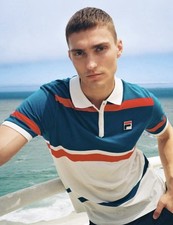 Fila Vintage Borg Suntory Cup Clarkson Polo Shirt Ltd Edition