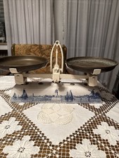 Antike Krups Roberval Küchenwaage mit Holland-Dekor Delft-Stil!Schöner Zustand!