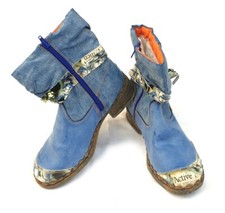 TMA Boots Stiefel Stiefeletten Blau Gefüttert Größe 39 USA 8 UK 7,5