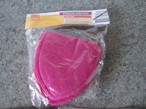 Filz eierwärmer pink - eierwärmer,