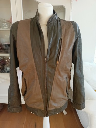 Vintage herren lederjacke 70er - herren,