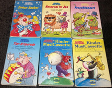 6 MCs Kassetten spielen und lernen Velber Begleitheft Zirkus Tier Karneval OVP