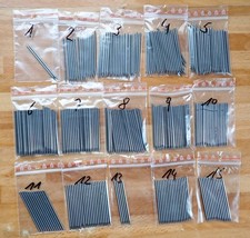 350 Korneisen für Edelsteinfasser / Größe 1 - 15 / Goldschmiedewerkzeug