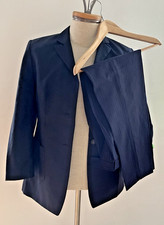 Hosenanzug Businessanzug Kombination Damen Jacket Hose Blau Stresemann Gr 36/38