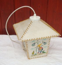 alte Hängelampe Lampenschirm Deckenlampe  für Kinderzimmer 60 Jahre