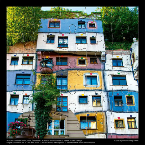 Hundertwasser puzzle mit - puzzle,